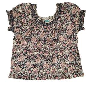 Lauren Ralph Lauren Floral High Scoop Neck Blouse Plus Size 3X